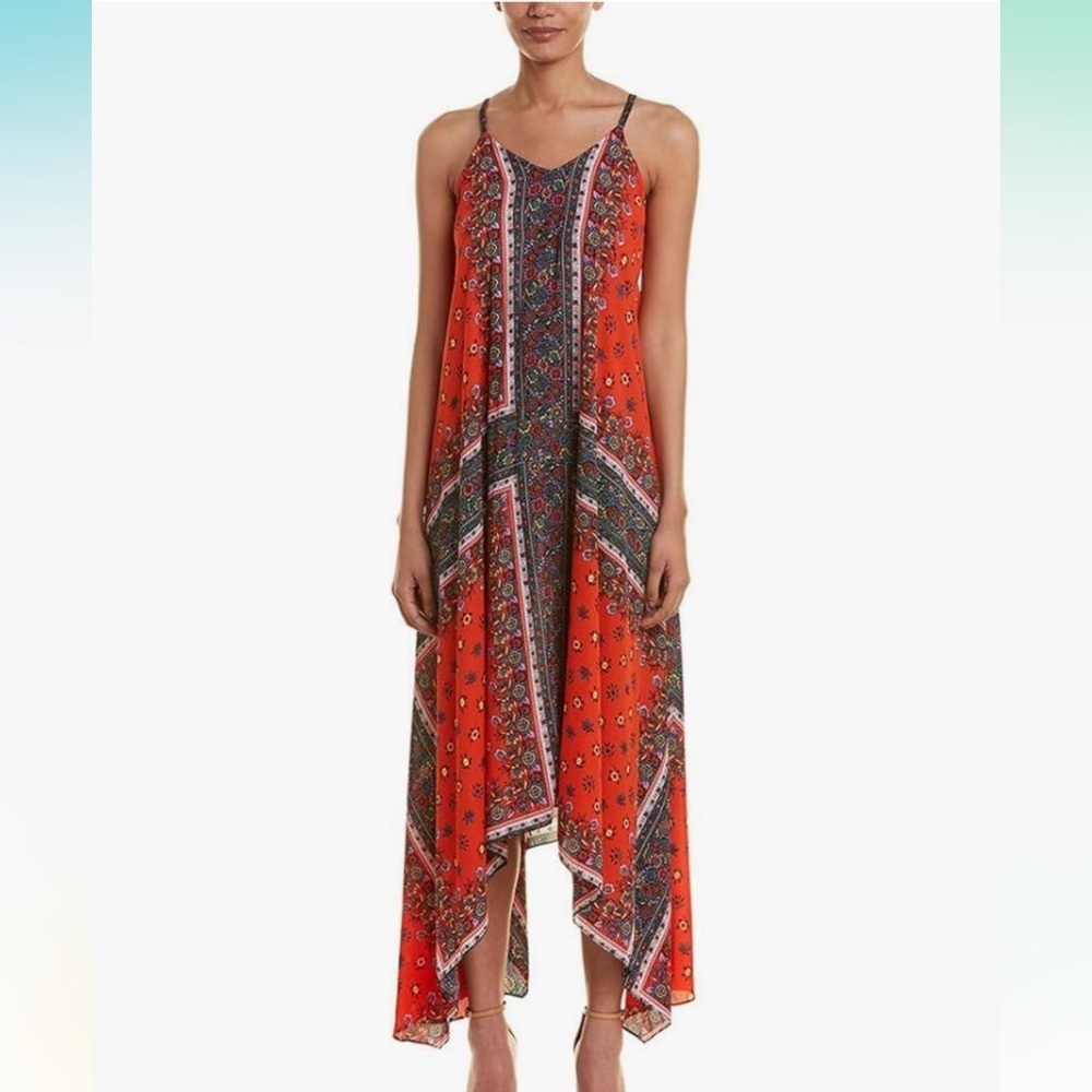 Nanette Lepore Red and Black Maxi Dress